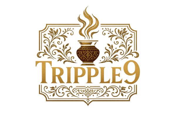 my store is  bahoor related i need logo with word Tripple9 in catching style